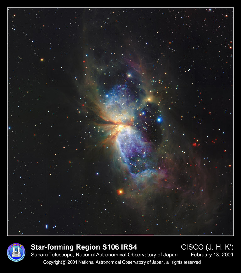 APOD 20 lutego 2001 Obszar tworzenia się gwiazd S106