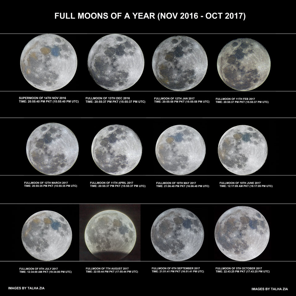 APOD 5 listopada 2017 Rok Księżyców w pełni