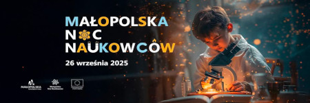 Plakat Małopolskiej Nocy Naukowców 2025